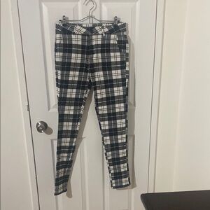 Black and White Plaid Pants